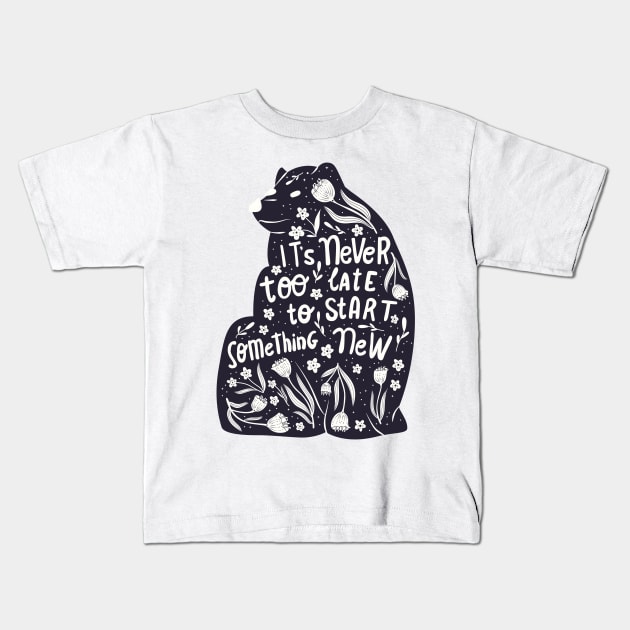 Mama Bear Kids T-Shirt by Norzeatic